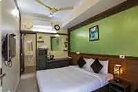Stylish hotel bedroom near Kochi Airport